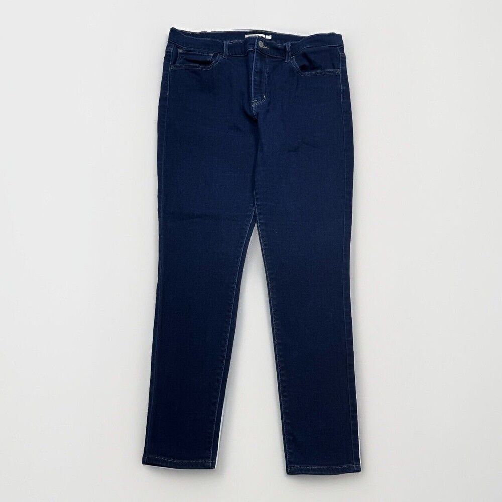 Levis 720 Jeans Womens 33 High Rise Super Skinny Stretch Blue Measures 35 x 28